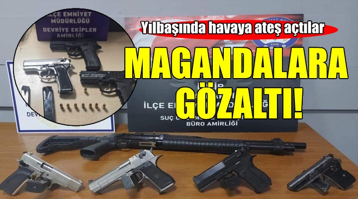 Yılbaşı kutlamalarında havaya ateş açan 14 kişi yakalandı