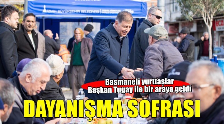 Yılın son gününde Başkan Tugay’la dayanışma sofrasında buluştular