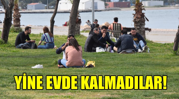 Yine evde kalmadılar! Bu kez sahilleri doldurdular