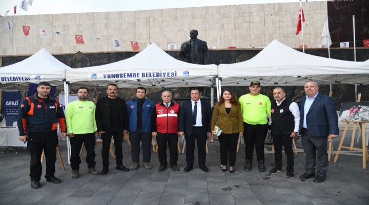 Yunusemre de deprem tatbikatı