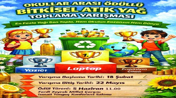 Yunusemre den ödüllü atık yağ yarışması