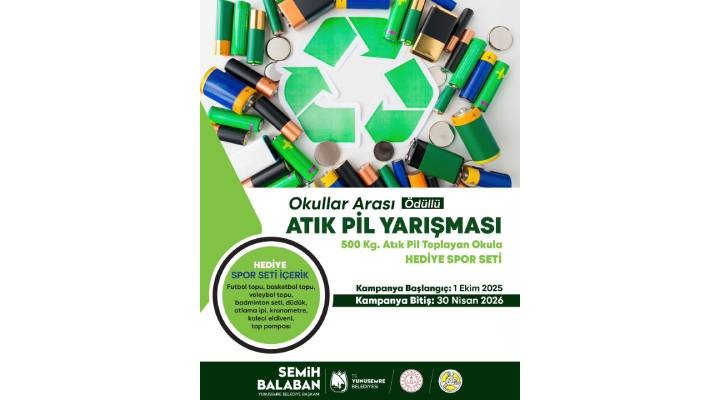Yunusemre’den okullarası pil yarışması