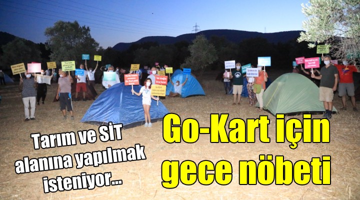 Yurttaşlardan Go-Kart için gece nöbeti!