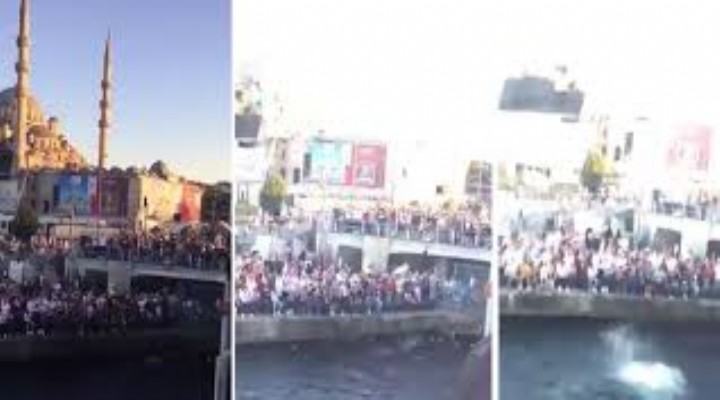 Yüzlerce Suriyeli Eminönü nde yarışma düzenledi