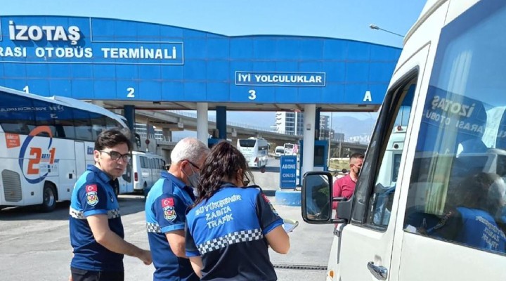 Zabıtadan otogarda bayram denetimi!