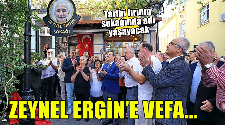 Zeynel Ergin’in ismi Konak ta yaşayacak