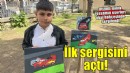 10 yaşındaki otizmli Hasan, ilk resim sergisini açtı