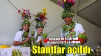 15. Uluslararası Alaçatı Ot Festivali'nde stantlar açıldı