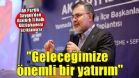 AK Parti İl Başkanı Saygılı: Atatürk İl Halk Kütüphanesi geleceğimize yapılan önemli bir yatırımdır