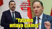 AK Partili Kaya'dan CHP'li Yavuzyılmaz'a : 'Yalan liginde zirveyi zorluyorsunuz'