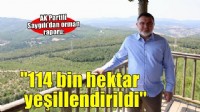 AK Partili Saygılı’dan orman raporu: '36 bin hektar yangından etkilendi, 114 bin hektar yeşillendirildi'