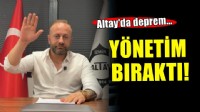 Altay'da deprem... YÖNETİM BIRAKTI!