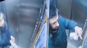 Atatürk portresine tüküren kurye yakalandı