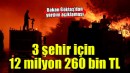 Bakan Göktaş'tan yardım açıklaması... 3 şehir için 12 milyon 260 bin TL!