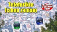 Balçova Teleferik Tesisleri’nde bakım zamanı