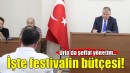Başkan Balkan festivalin bütçesini açıkladı!
