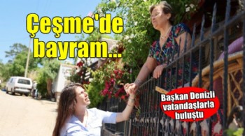 Başkan Denizli Ildır, Germiyan ve Reisdere’de vatandaşlarla bayramlaştı