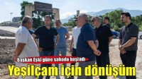 Başkan Eşki sabahın ilk ışıklarıyla sahada
