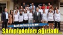 Başkan İduğ, şampiyonları ağırladı...