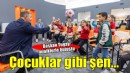 Başkan Tugay okudu, Kadifekaleli çocuklar dinledi