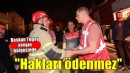 Başkan Tugay yangın bölgesinde...