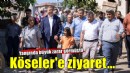 Başkan Tugay yangında zarar gören Köseler’i ziyaret etti