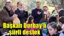 Başkan Tugay’dan Durbay’a şiirle destek