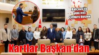 Başkan Yiğit yeni evlenen çiftlere destek kartlarını teslim etti