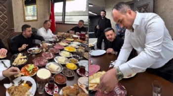 Başkanın kahvaltı sofrası tepki çekti