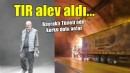 Bayraklı Tüneli'nde seyir halindeki TIR alev aldı