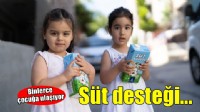 Binlerce çocuğa süt desteği başladı