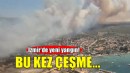 Bir yangın da Çeşme'de..