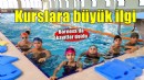 Bornova'da yüzme kurslarına yoğun ilgi...