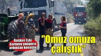 Bornova’da Homeros Vadisi yangınına anında müdahale