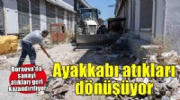 Bornova’da ayakkabı atıkları geri dönüşüme