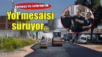 Bornova’da yol çalışmaları hız kesmiyor
