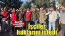 Buca Belediyesi'nde iş bırakan işçiler, haklarını istedi