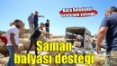 Buca Belediyesi’nden saman balyası desteği