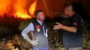 Buca tüm gece alevlerle mücadele etti