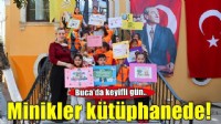 Bucalı minikler kütüphaneyi keşfetti