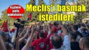 Büyükşehir Meclisi'ne zorla girmek isteyen işçilere polis müdahalesi...