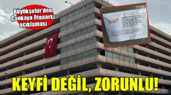 Büyükşehir'den Çankaya Otoparkı açıklaması...