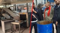 CHP Genel Merkezi’nde direniş hazırlığı: Banklar ve saksılarla barikatlar kuruldu, partililer maskelerle bekliyor