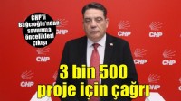 CHP'li Bağcıoğlu: 3 bin 500 savunma projesi önceliklendirilmeli