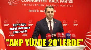 CHP'li Güç: Oy patlaması yaşayacağız, AKP yüzde 20'lerde!