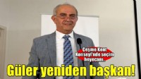 Çeşme Kent Konseyi Başkanlığı'na Ahmet Güler yeniden seçildi