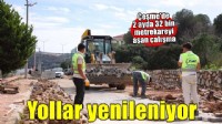Çeşme'de 2 ayda 32 bin metrekareyi aşan yol yenileme çalışması