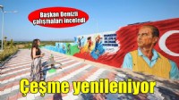 Çeşme'de park ve bahçe ve spor alanları yenileniyor