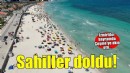 Çeşme'de sahiller bayramın ikinci gününde doldu