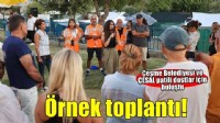 Çeşme’de patili dostlar için örnek toplantı…